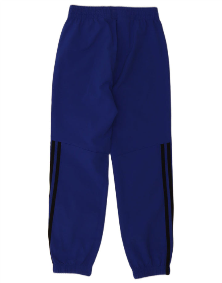 Adidas meninos calças de treino joggers 9-10 anos azul poliéster