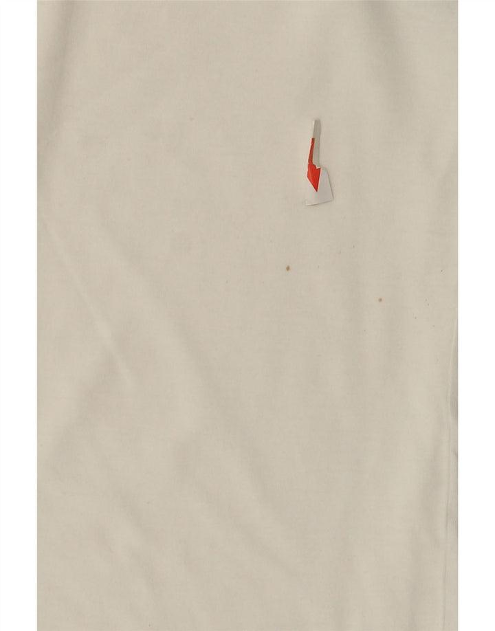 Camiseta masculina Fila Graphic Top médio branco colorblock algodão