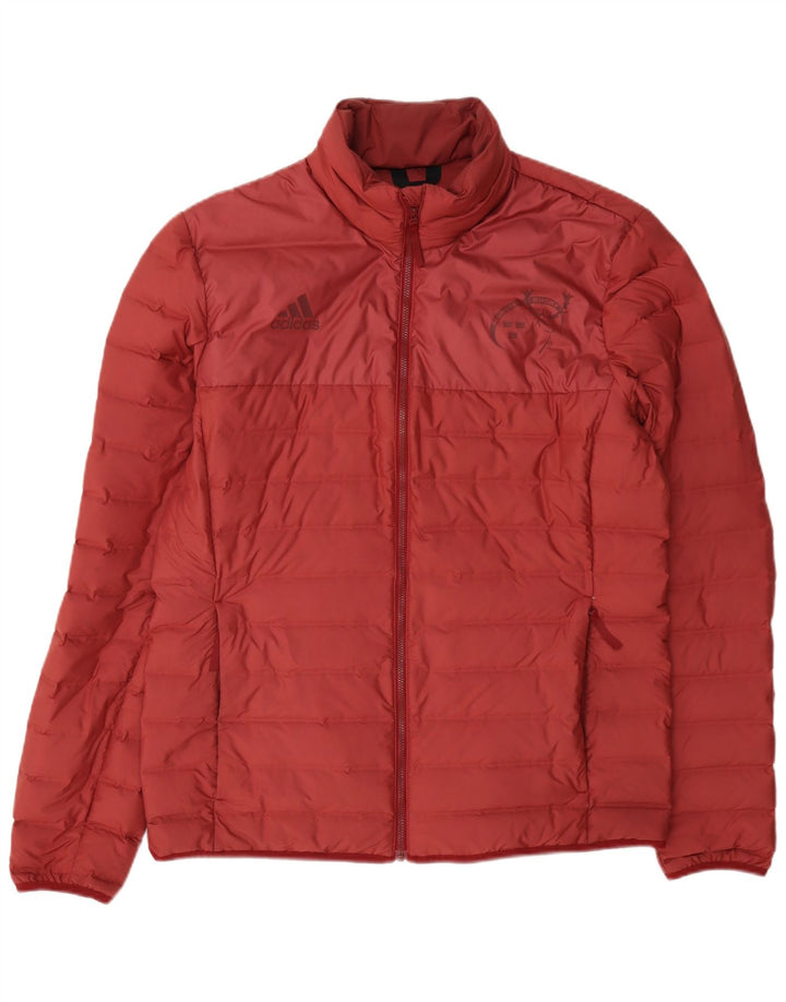 Adidas Mens Munster Rugby Jaqueta Acolchoada Reino Unido 40 Grande Poliéster Borgonha
