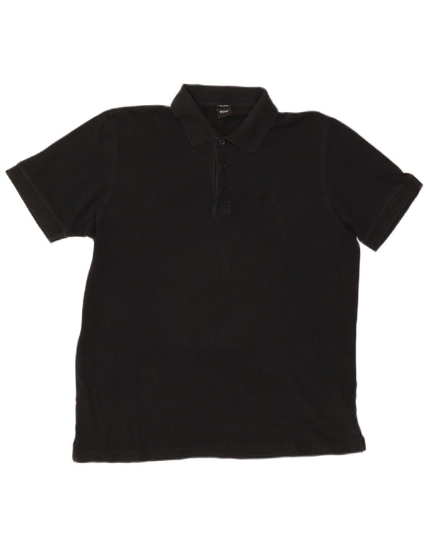 Camisa polo masculina Hugo Boss XL algodão preto