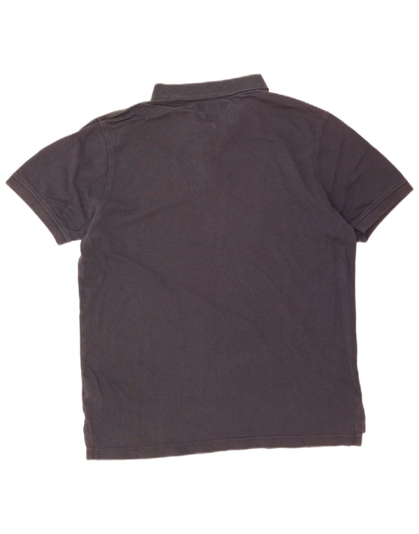 Camisa polo masculina Tommy Hilfiger Slim Fit XL azul marinho algodão