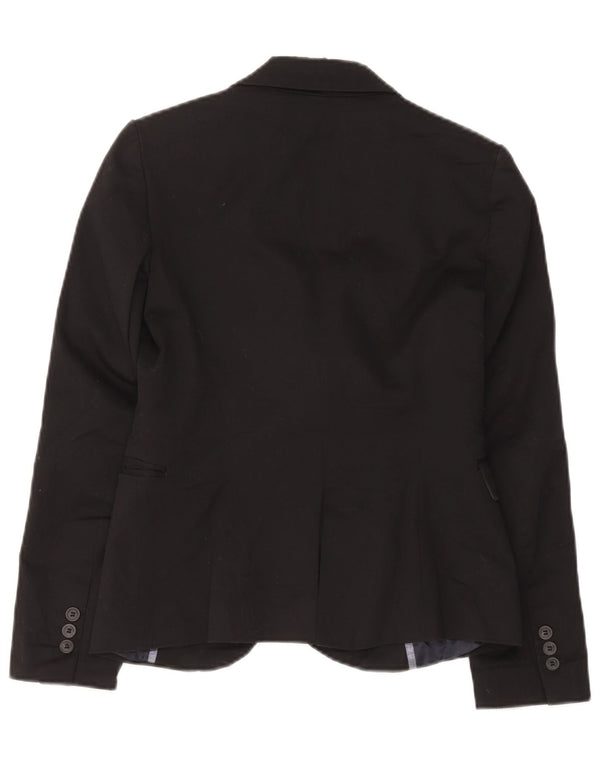Jaqueta blazer feminina Zara com 1 botão Reino Unido 12 médio preto