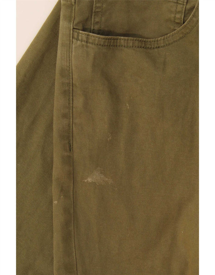 Calça casual slim masculina Ted Baker W32 L29 algodão cáqui