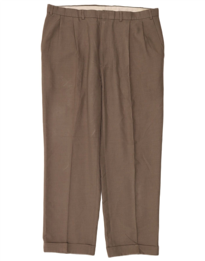 Calça casual Marks & Spencer masculina St. Michael Pegged W38 L29 marrom