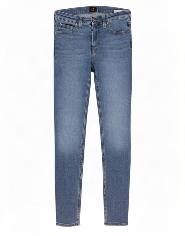 Lee Womens Scarlett Skinny Jeans W28 L29 Azul Algodão