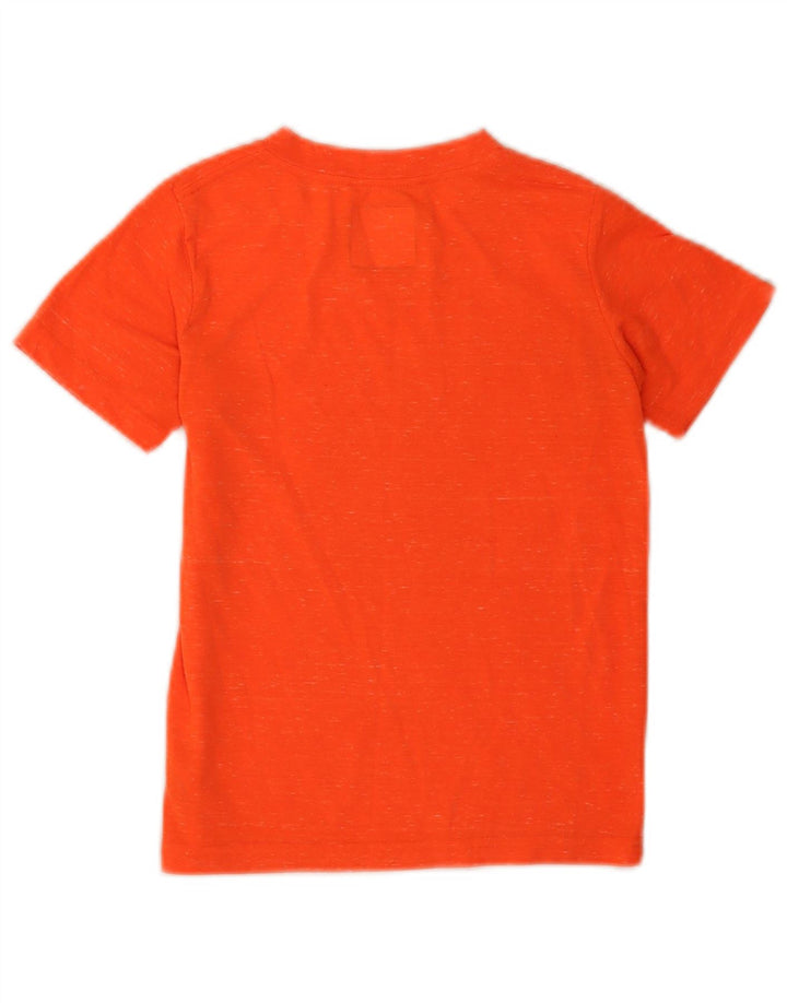 Camiseta Hurley Boys 6-7 anos grande poliéster manchado laranja