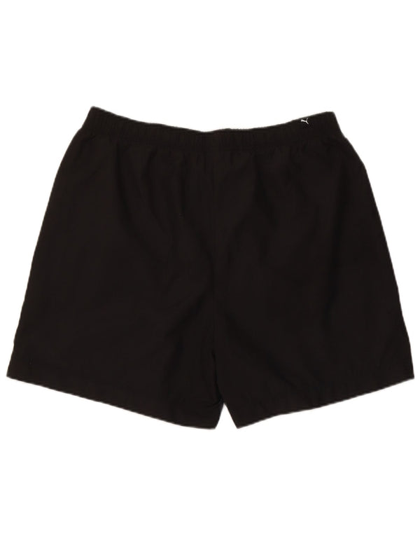 Shorts esportivos masculinos Puma médio preto