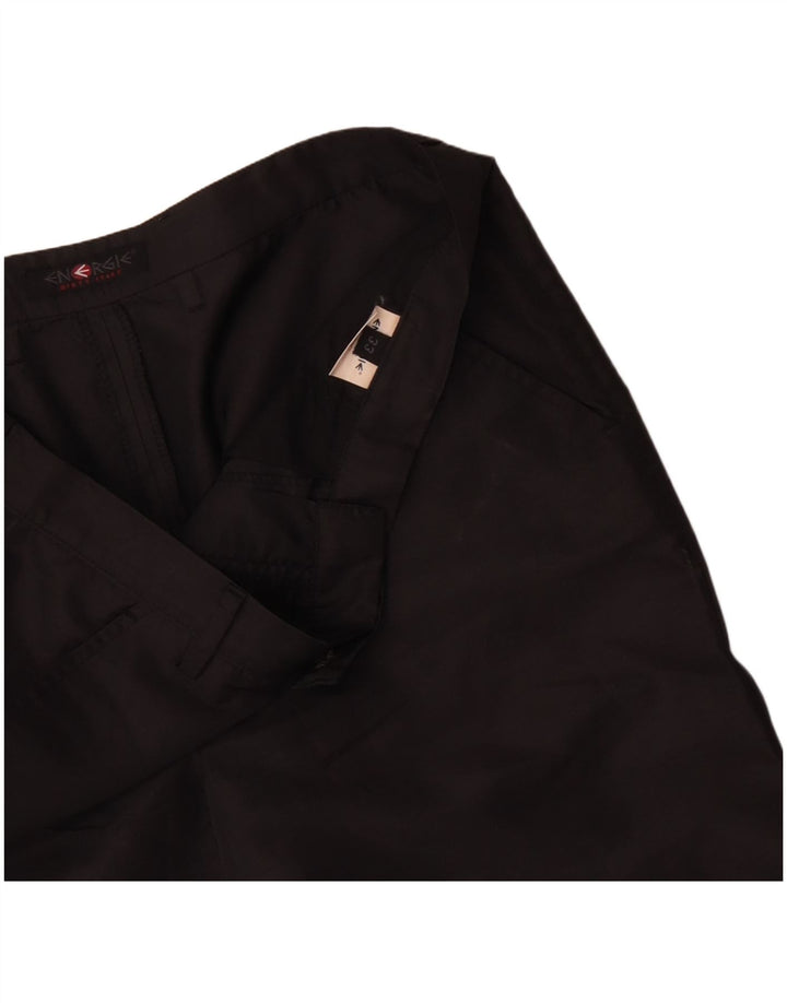 Calça capri feminina de cintura alta Energie W33 L23 poliéster preto