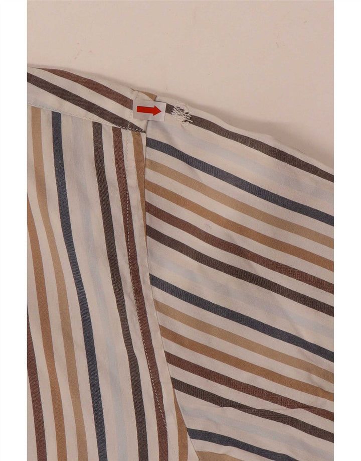 Camisa masculina Tommy Hilfiger XL de algodão listrado multicolorido