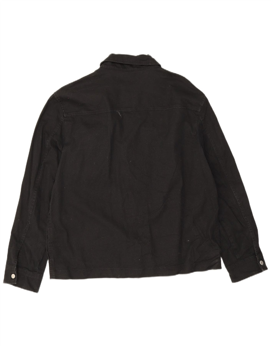 Jaqueta bomber masculina Zara UK 42 XL algodão preto