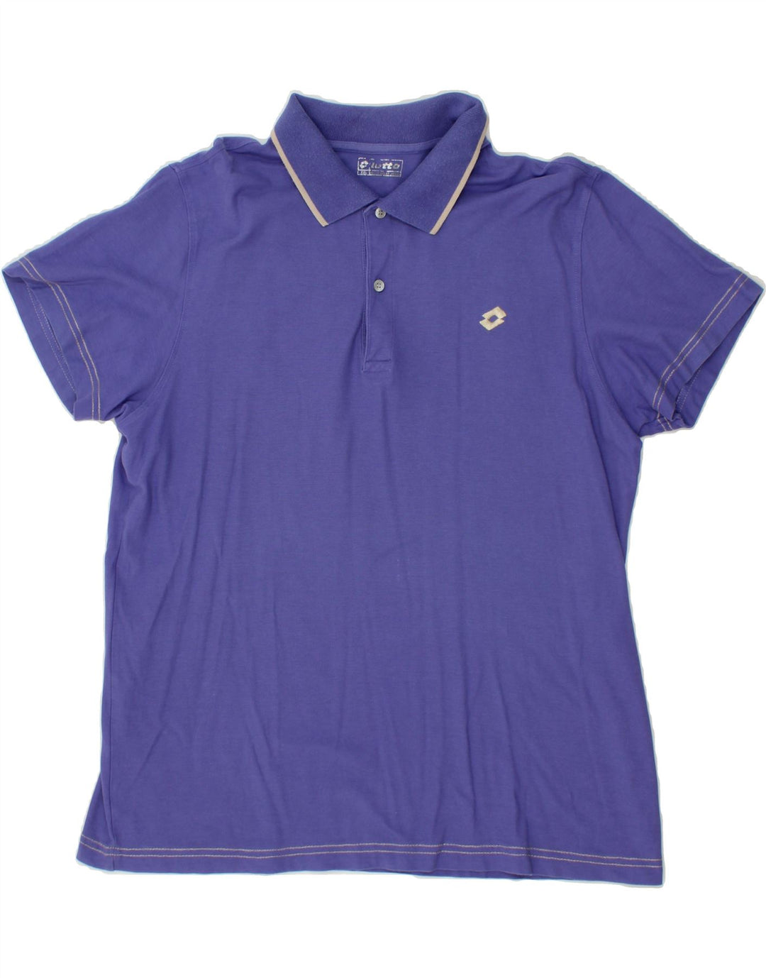 LOTTO Mens Polo Shirt 2XL Purple Vintage Lotto and Second-Hand Lotto from Messina Hembry 