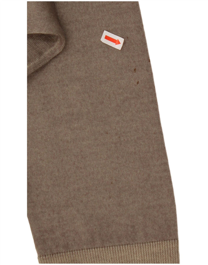 JUST CAVALLI Suéter masculino com gola redonda 2XL lã cáqui