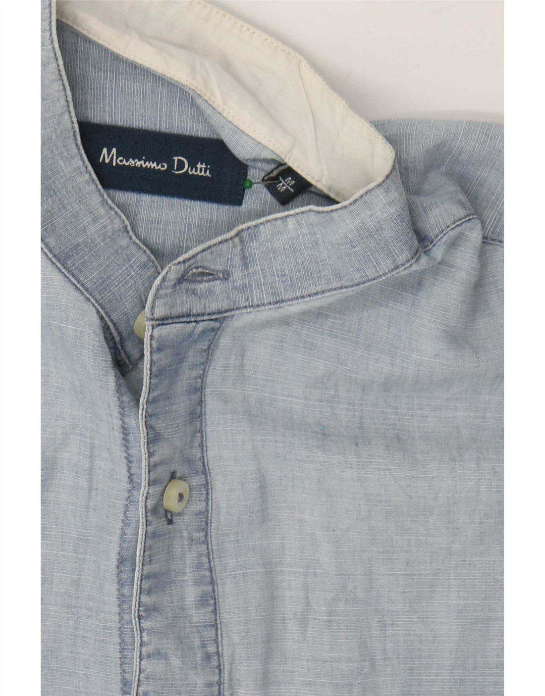 Camisa masculina Massimo Dutti azul médio