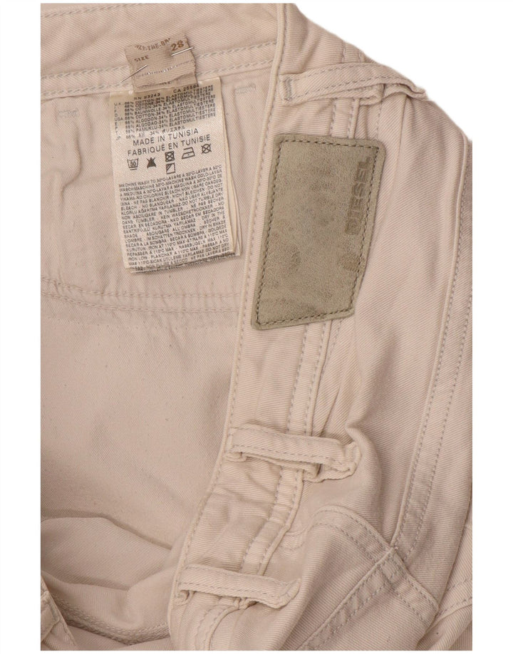 Jeans Slim Feminino Diesel W28 L32 Algodão Branco