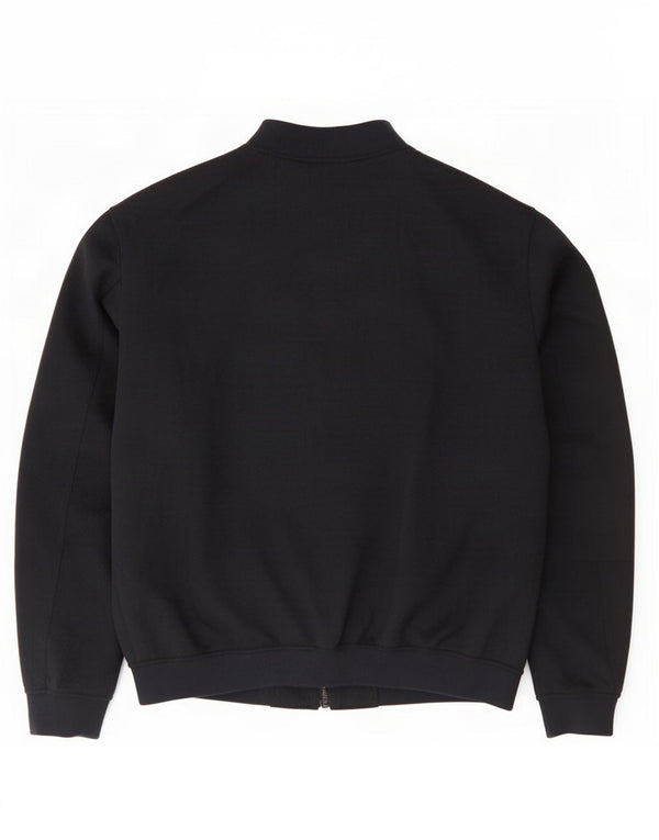 Jaqueta bomber masculina Zara UK 42 XL azul marinho poliéster