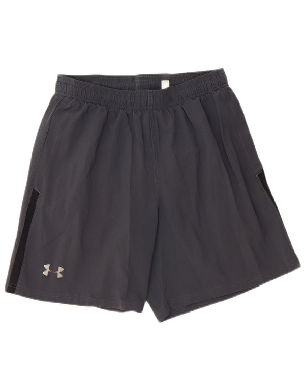 UNDER ARMOUR Mens Heat Gear Sport Shorts Médio Cinza Colourblock