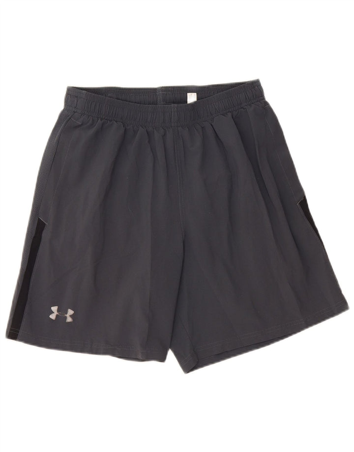 UNDER ARMOUR Mens Heat Gear Sport Shorts Médio Cinza Colourblock