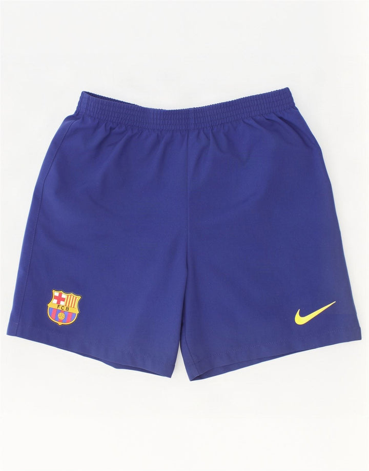Shorts esportivos Nike Boys Barcelona 7-8 anos XL azul marinho poliéster