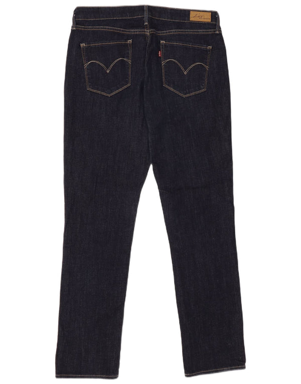 Calça jeans feminina Levi's Demi Curve Classic Fit Slim W32 L32 azul marinho algodão