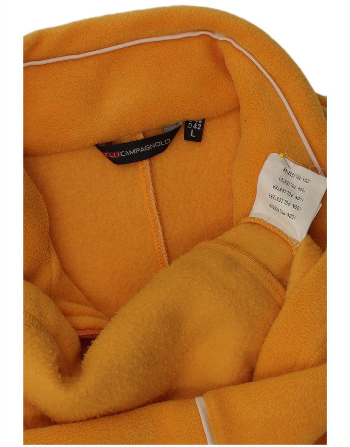 Jaqueta de lã feminina Campagnolo UK 16 grande poliéster amarelo