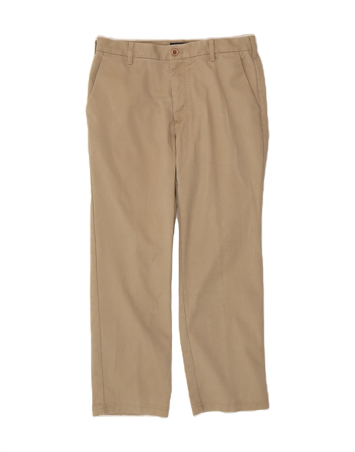 IZOD Mens Straight Chino Trousers W33 L30 Beige Cotton Vintage Izod and Second-Hand Izod from Messina Hembry 