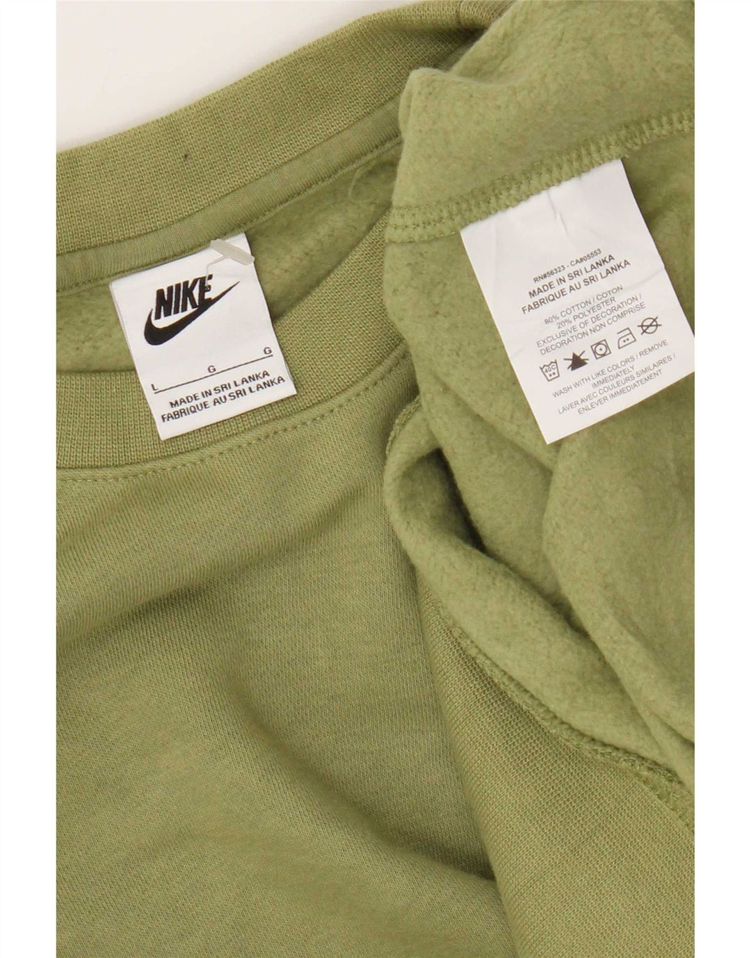 Nike moletom masculino jumper grande algodão cáqui