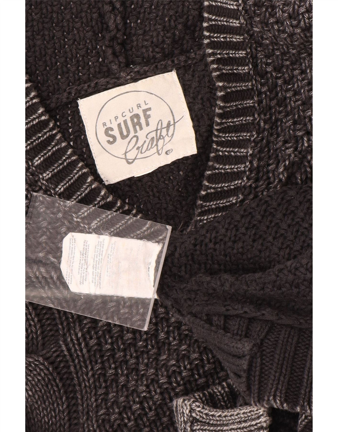 Suéter masculino Rip Curl com capuz e algodão cinza médio