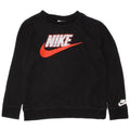 NIKE Meninos Graphic Sweatshirt Jumper 6-7 Anos Grande Preto