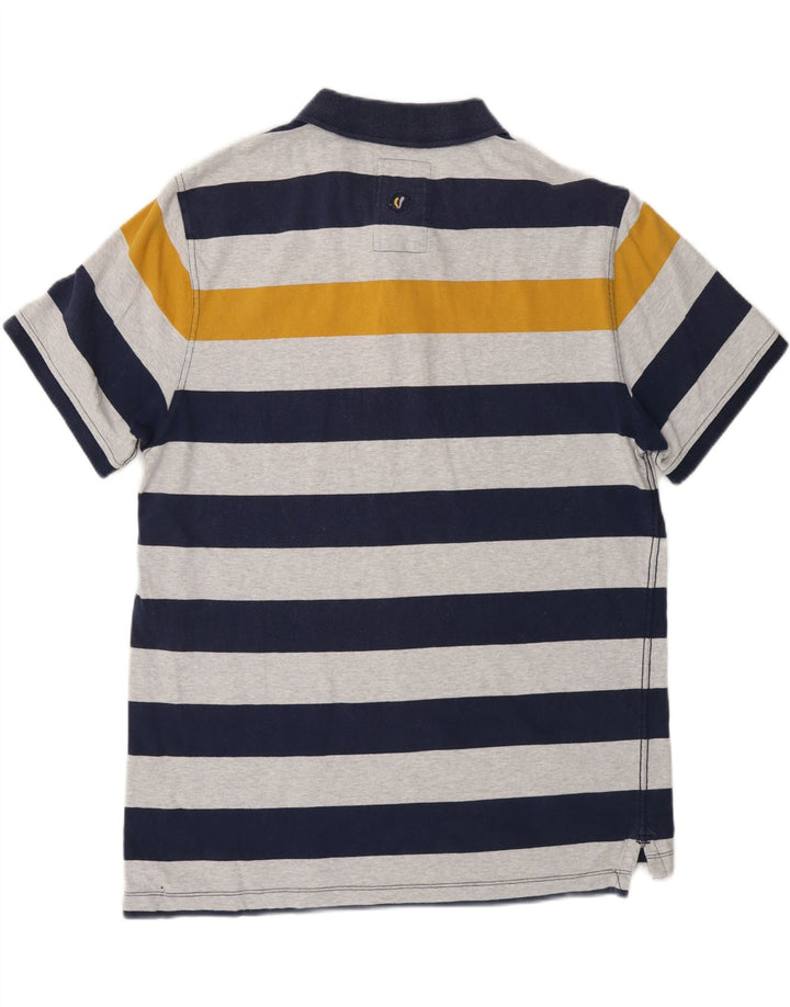 Camisa polo masculina de rugby FAT FACE grande listrada multicolorida