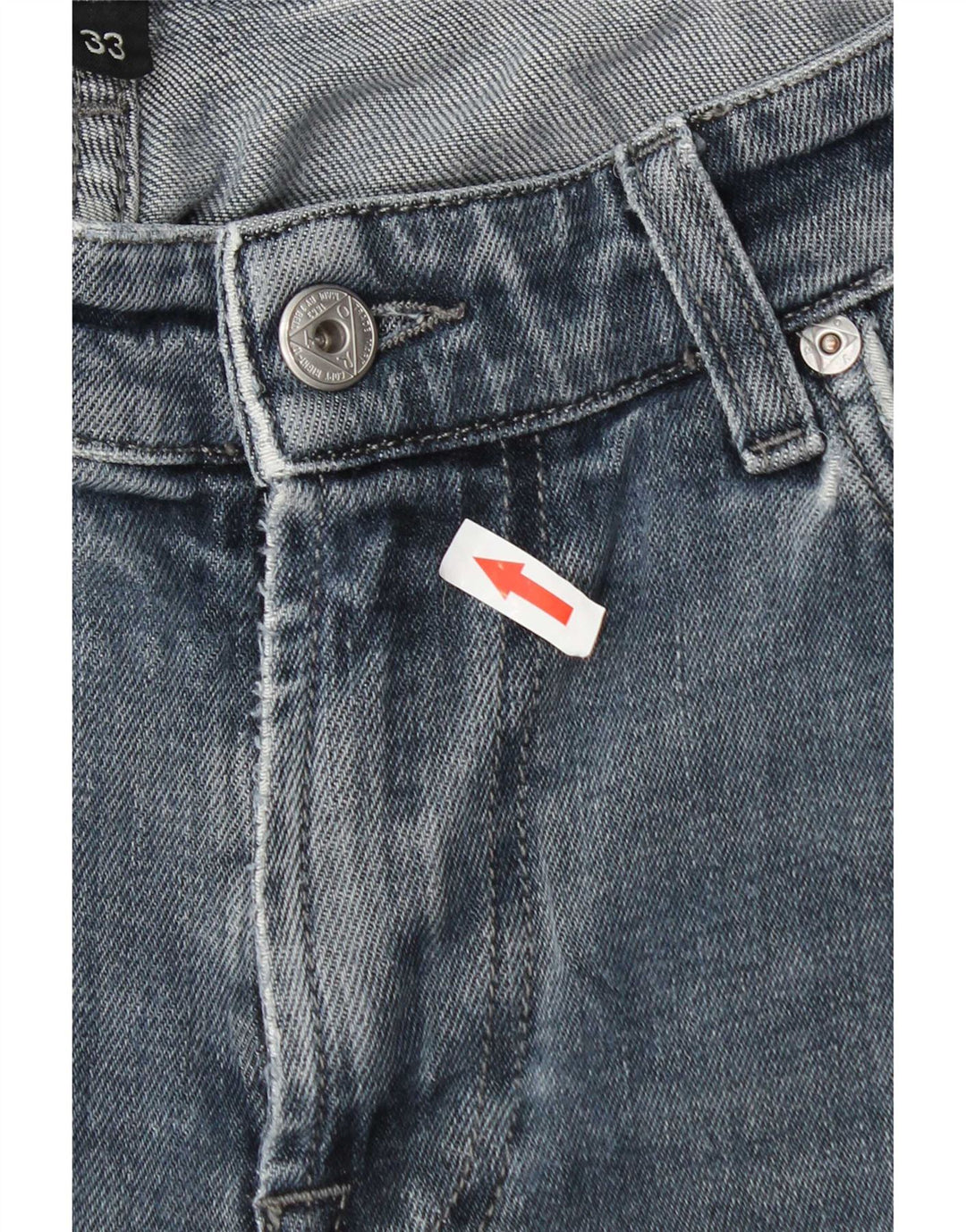 Calça jeans reta masculina Roy Rogers W33 L31 algodão azul