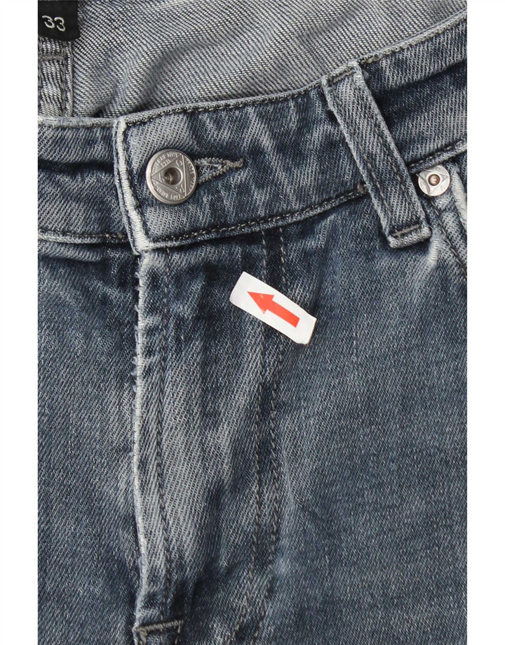Calça jeans reta masculina Roy Rogers W33 L31 algodão azul