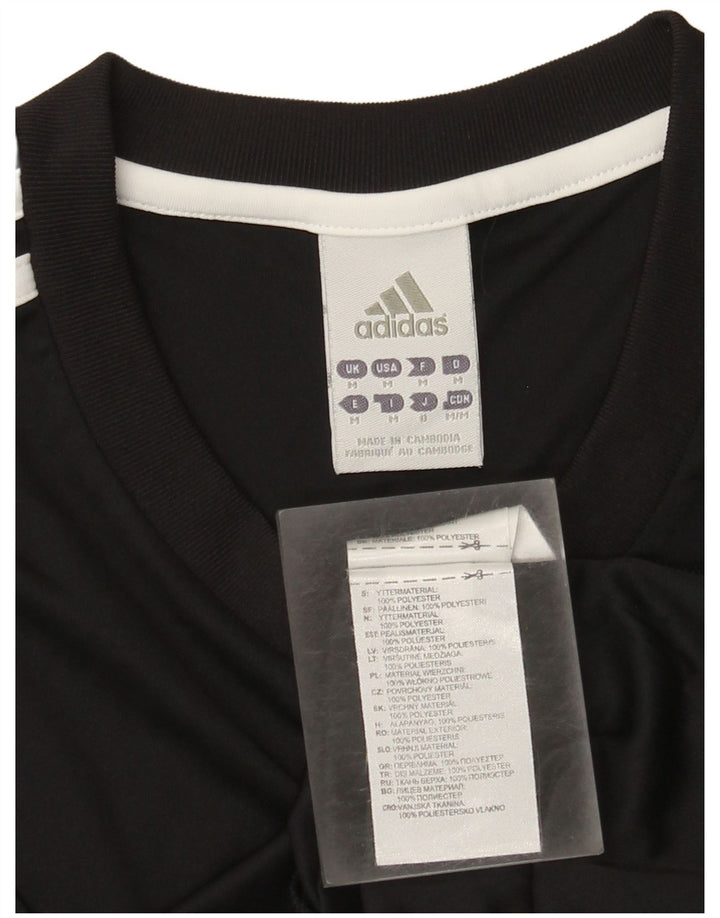 Adidas Mens Climalite Camiseta Top Médio Poliéster Preto