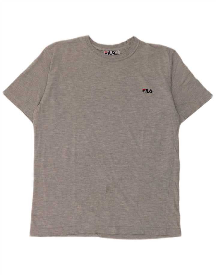Camiseta masculina Fila Top IT 50 algodão cinza médio