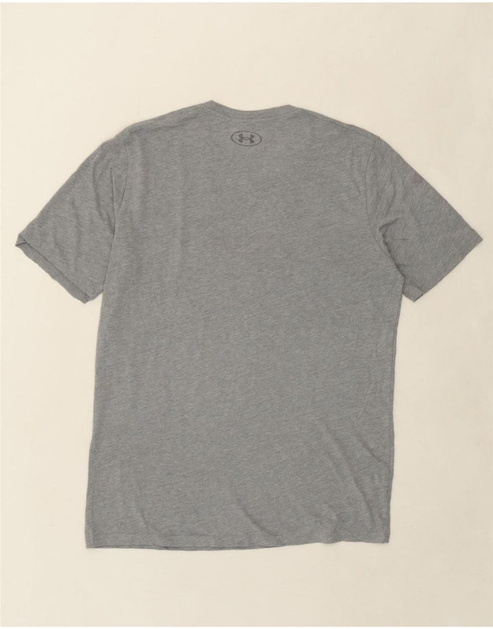 UNDER ARMOUR Mens Graphic T-Shirt Top Medium Grey Vintage Under Armour and Second-Hand Under Armour from Messina Hembry 