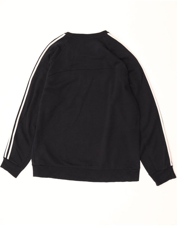 Adidas Mens Moletom Jumper XL Algodão Preto
