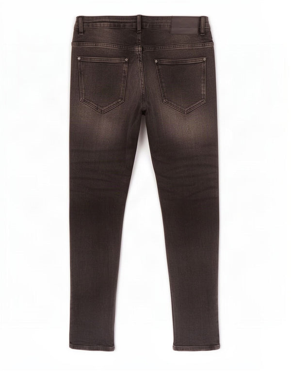 Calça jeans skinny masculina Zara EU 42 grande W32 L32 algodão preto