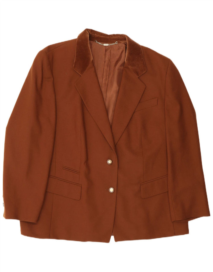 Jaqueta blazer feminina Basler com 2 botões EU 48 2XL algodão marrom