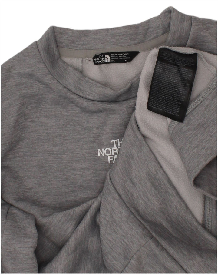 Suéter The North Face Boys 9-10 anos cinza médio colorblock