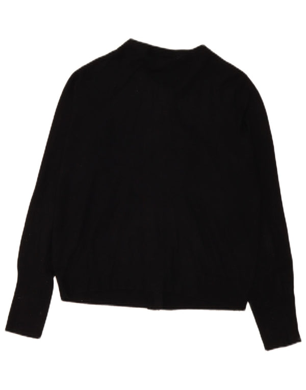 Suéter cardigã feminino Marks & Spencer UK 14 viscose preta média
