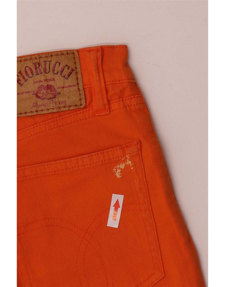 Jeans Slim Feminino Fiorucci W28 L30 Algodão Laranja