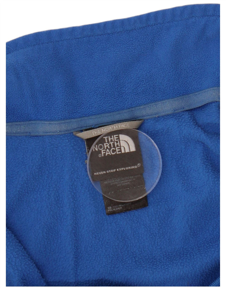 THE NORTH FACE Suéter masculino de lã com zíper e gola XL azul poliéster