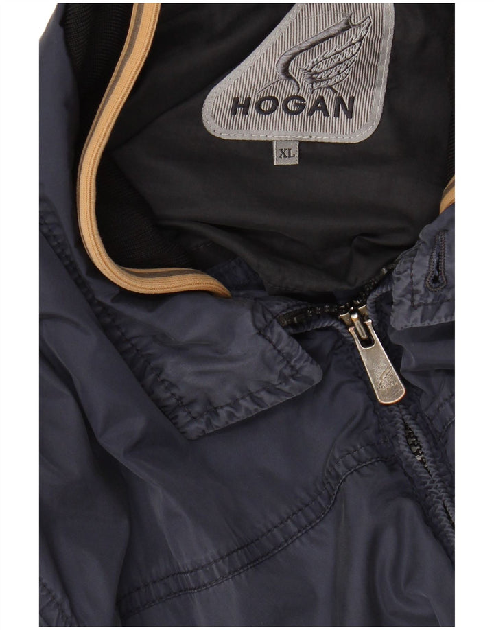 Jaqueta bomber masculina HOGAN Reino Unido 42 XL azul marinho