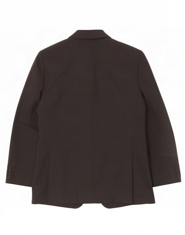 Jaqueta blazer masculina de 2 botões Marks & Spencer Reino Unido 40 lã cinza médio