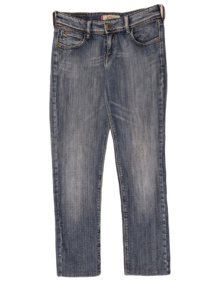 Calça jeans feminina Levi's 571 Slim W31 L28 azul algodão