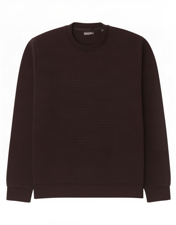 Dkny moletom masculino jumper médio preto