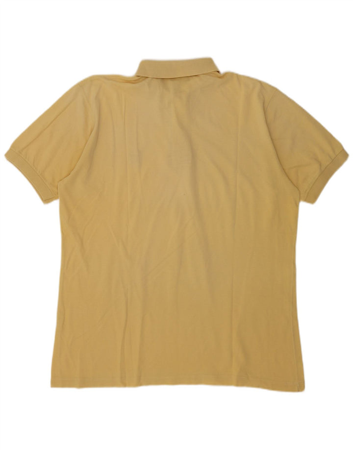 Camisa pólo masculina Sergio Tacchini grande algodão amarelo