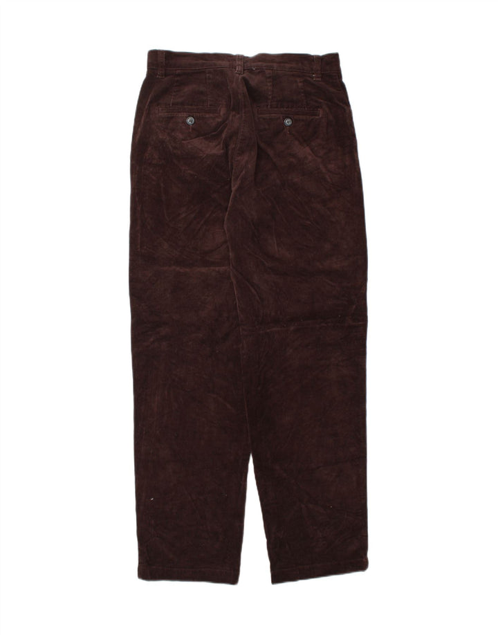 LEE Womens Straight Corduroy Trousers US 6 Medium W30 L29 Brown Cotton Vintage Lee and Second-Hand Lee from Messina Hembry 