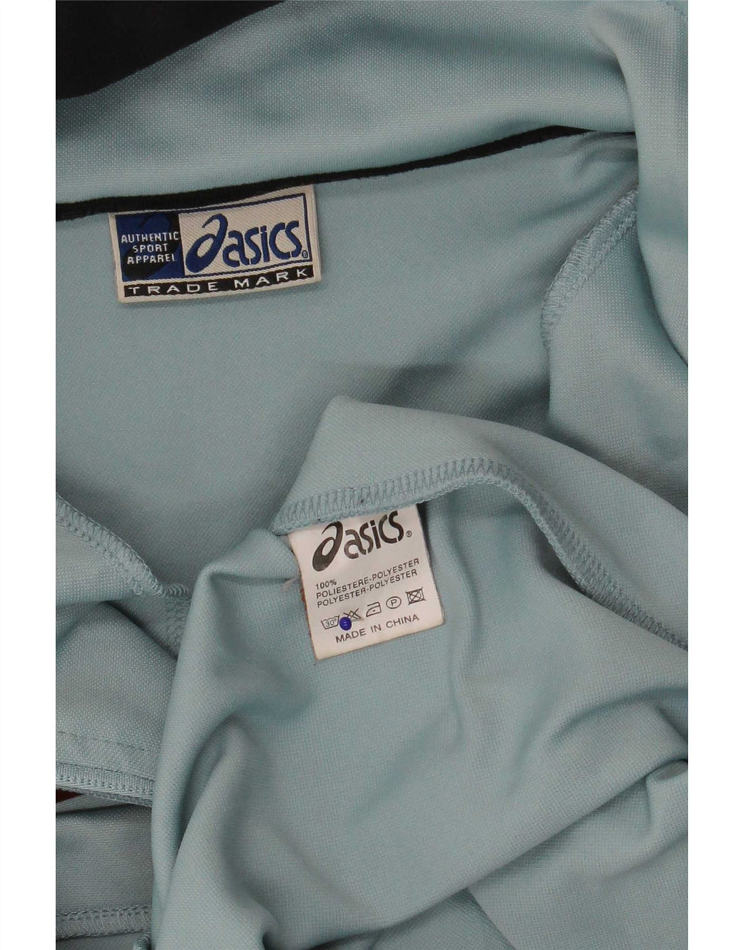Asics Mens Hooded Tracksuit Top Jacket Pequeno Azul Colourblock Poliéster