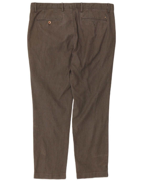 Calça Chino Masculina Massimo Dutti EU 46 XL W36 L28 Cáqui Xadrez