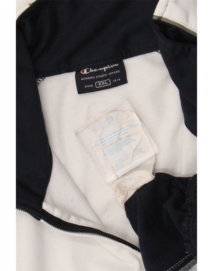 Jaqueta masculina Champion de ajuste regular com top 2XL branco colorblock